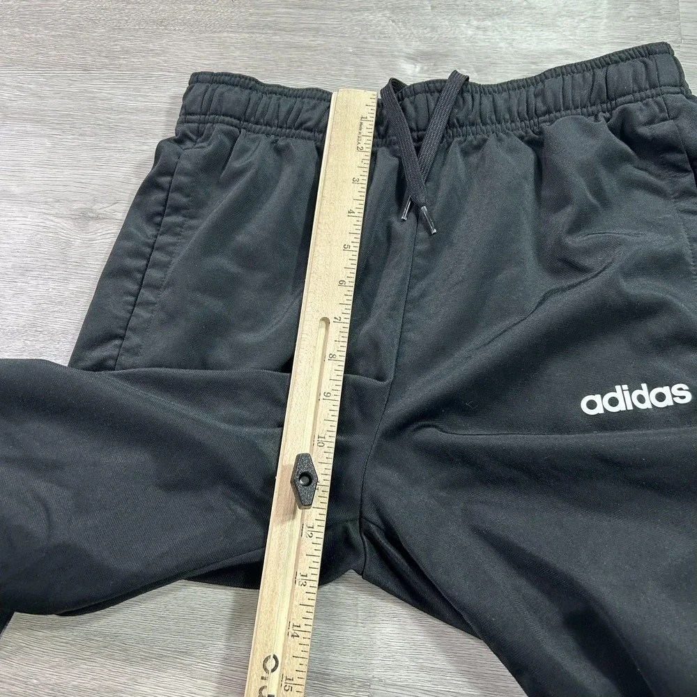 Adidas Track Pants Mens Medium Black Woven Elastic Waist Athletic Gym DV2470‎